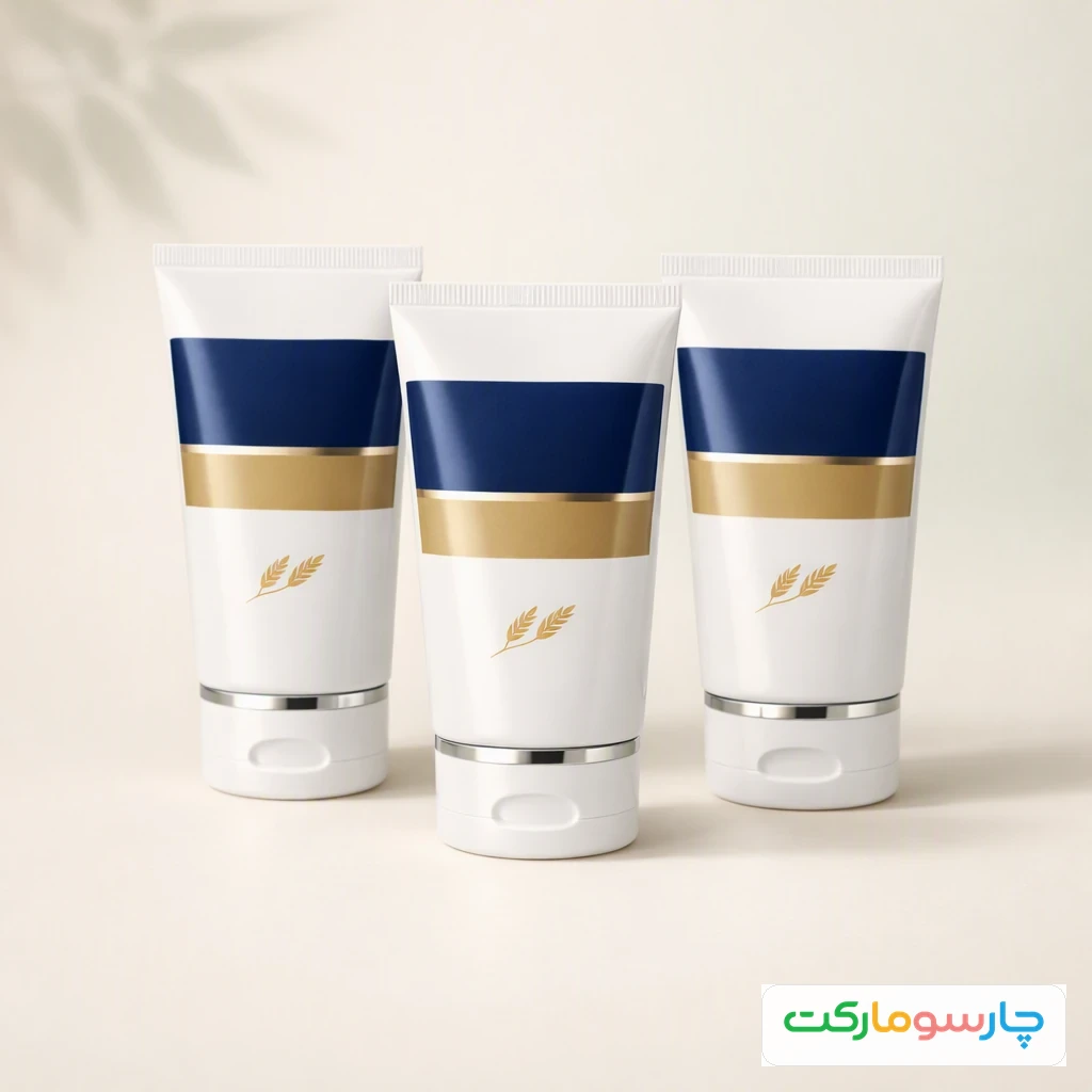 سه تیوب در تصویر استودیویی اختصاصی کرم مرطوب‌کننده جی