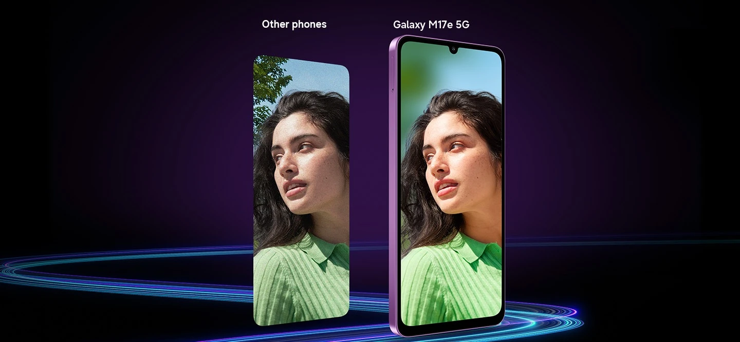 تصویر رسمی سامسونگ؛ Galaxy M17e 5G