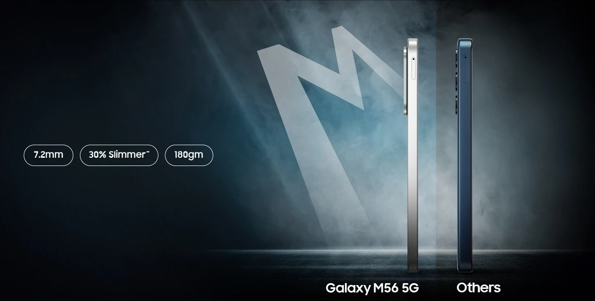 تصویر رسمی سامسونگ؛ Galaxy M56 5G